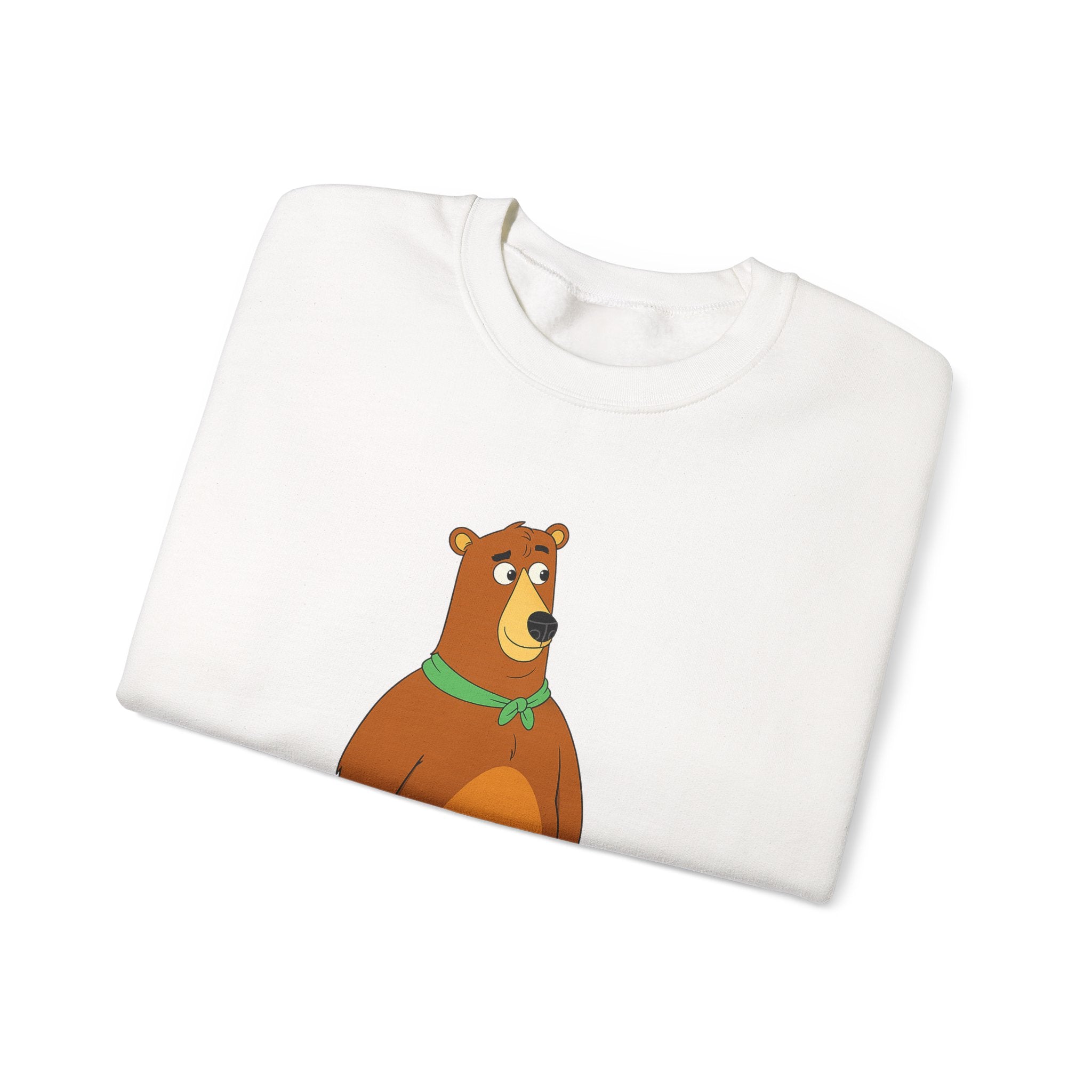 Josh Bear White Sweatshirt