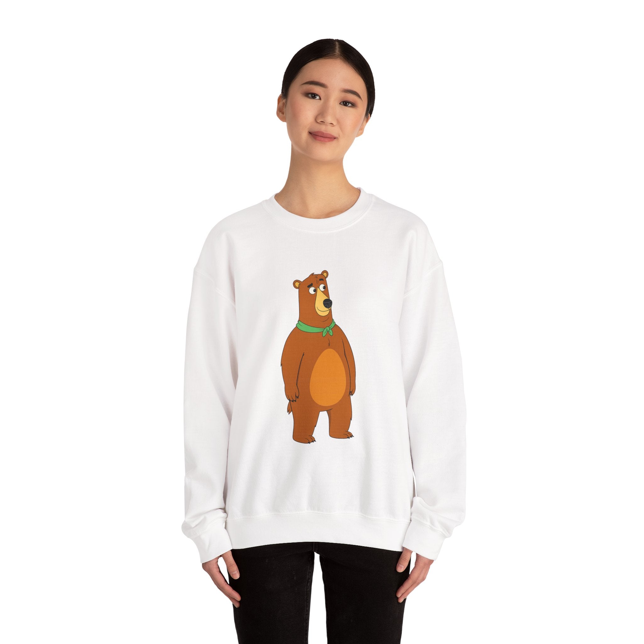 Josh Bear White Sweatshirt