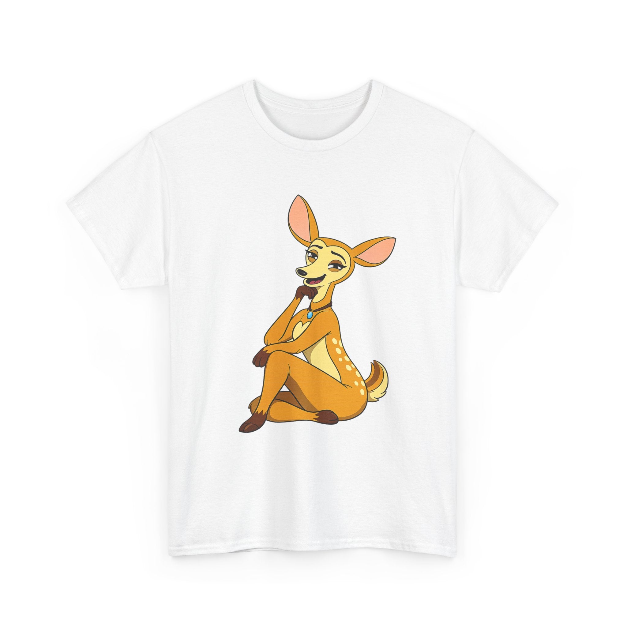 Fawn Deer White T-Shirt